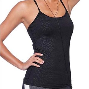 Activewear Black Leopard Print Tank